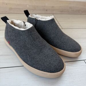XTRATUF Homer Slipper Shoes Men 5 Women 7 Grey Wool Faux Shearling